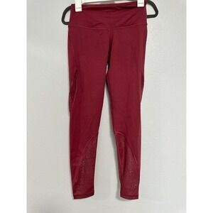 Victoria Sport Knockout By Victoria Secret Lightly Perf Leggings Burgundy Mesh S
